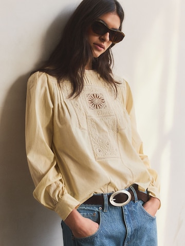 Chemisier Bhoem en beige : devant