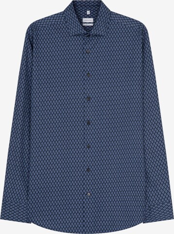 SEIDENSTICKER Regular fit Button Up Shirt 'Schwarze Rose' in Blue