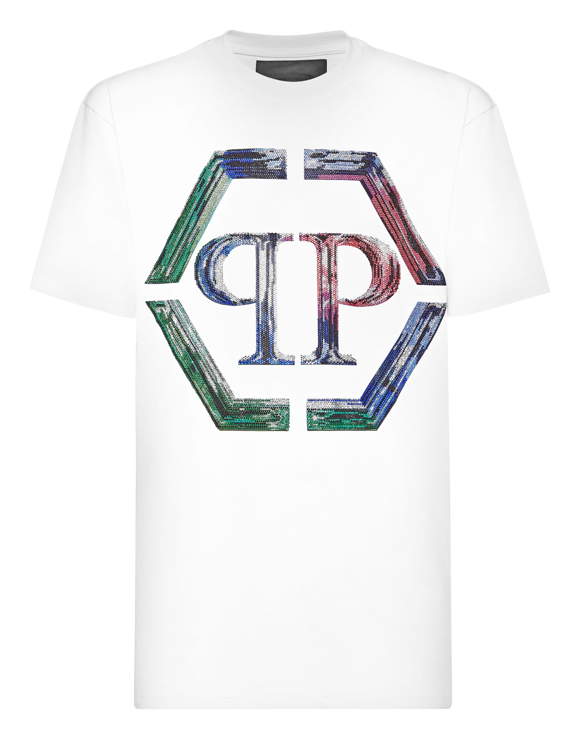 Philipp Plein Shirt 'Hexagon' in White: front