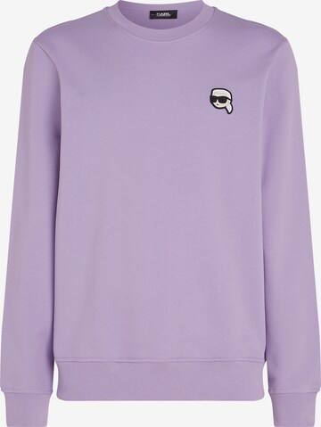 Karl Lagerfeld Sweatshirt 'Ikonik 2.0' in Lila: voorkant