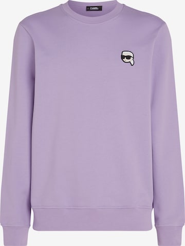 Karl Lagerfeld Sweatshirt 'Ikonik 2.0' in Lila: Vorderseite