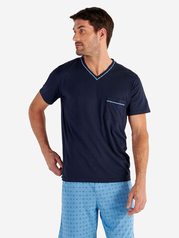 Pyjama court ' Alan ' HOM en bleu : devant