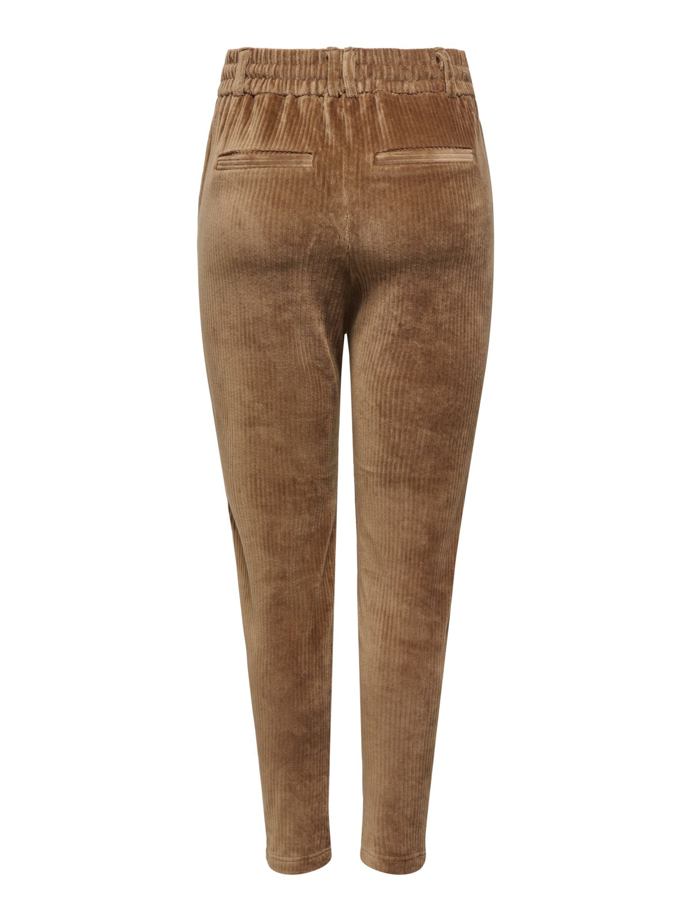 ONLY Tapered Broek 'POPTRASH' in Bruin