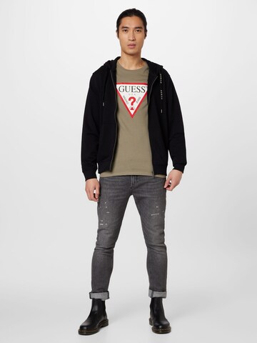 GUESS - Casaco em moletão 'BROOKS' em preto