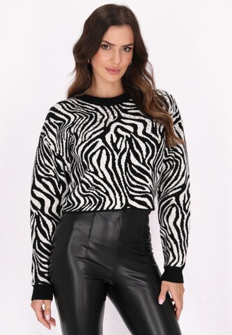 Pull-over faina en noir : devant