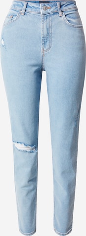 PIECES Avsmalnet Jeans 'Leah' i blå: forside