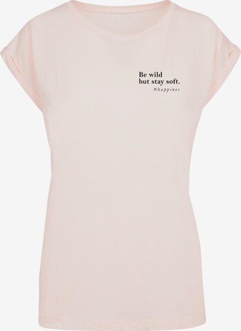 T-shirt 'Happines' Merchcode en rose : devant