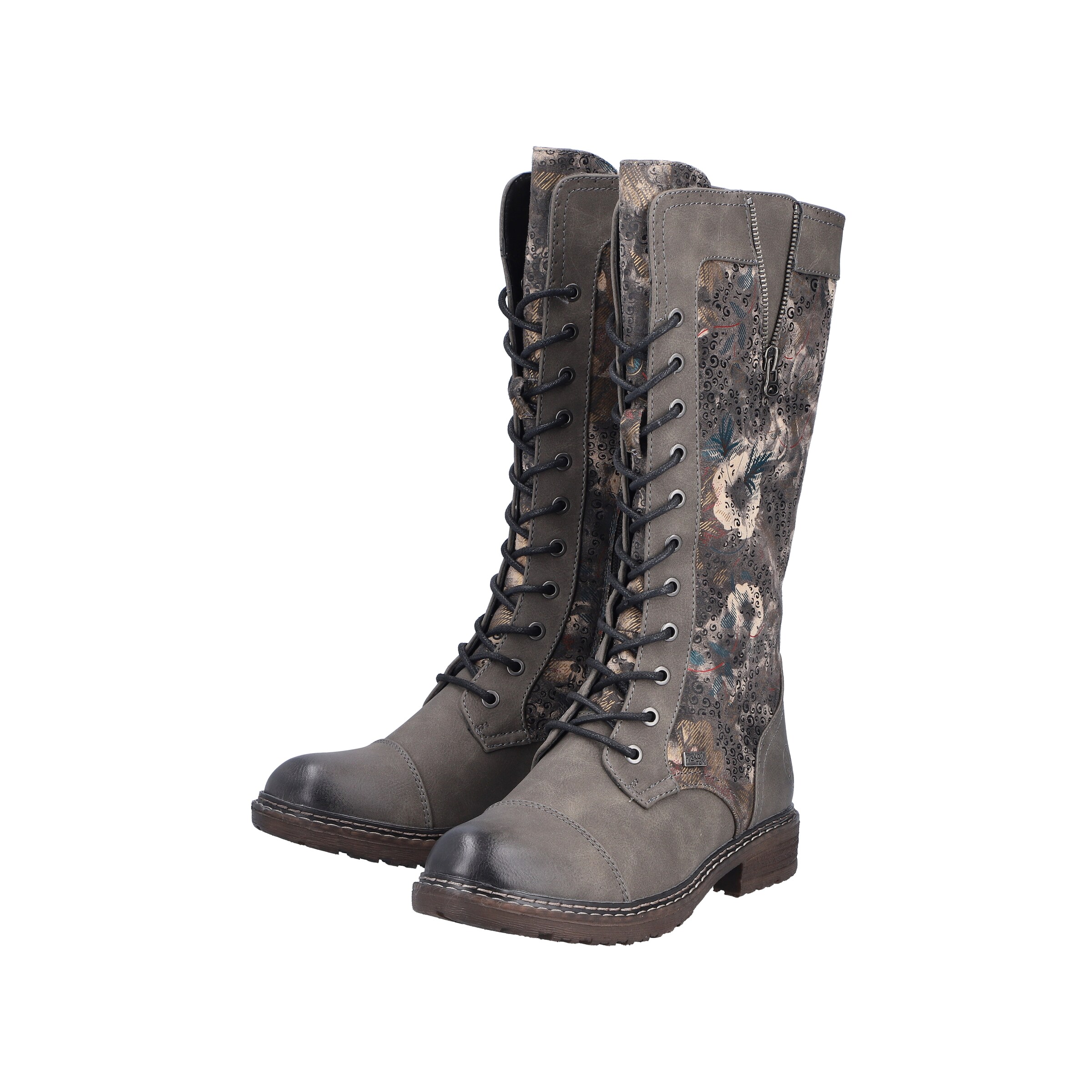 Bottes à lacets Rieker en mélange de couleurs