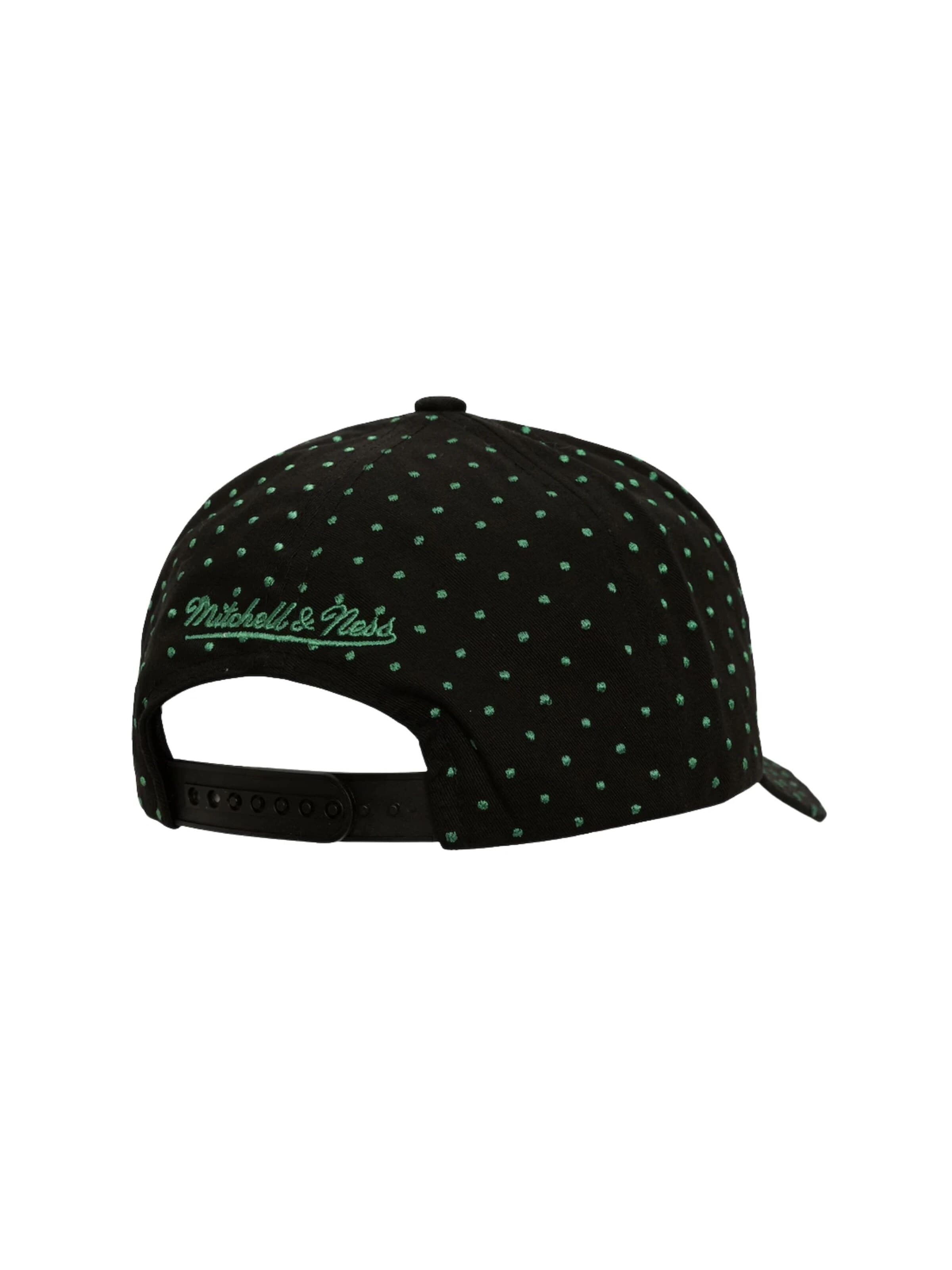 Mitchell & Ness Pet 'Gorra mitchell & ness negra celtics polka dotted pro crown snapback' in Zwart