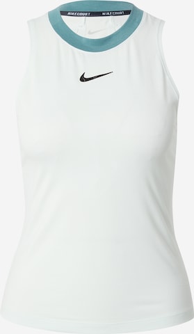 Sport top de la NIKE pe verde: față