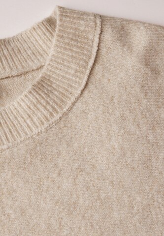 CECIL Feinstrick Kurzarmpullover in Beige