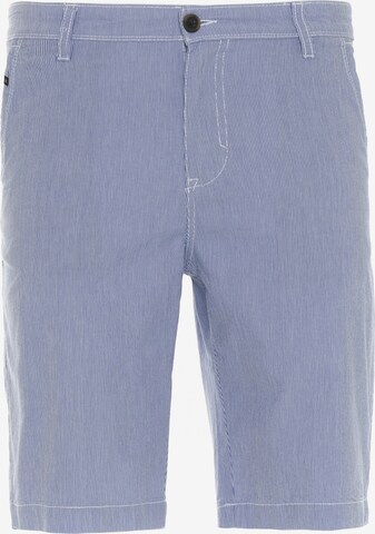 BIG STAR Regular Chino Pants 'Gusto' in Blue: front