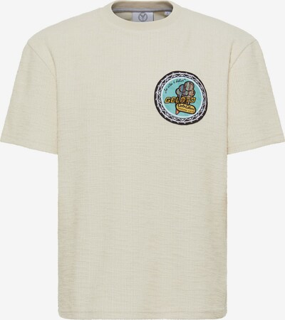 Carlo Colucci T-Shirt ' Di Doi ' en crème / mélange de couleurs, Vue avec produit