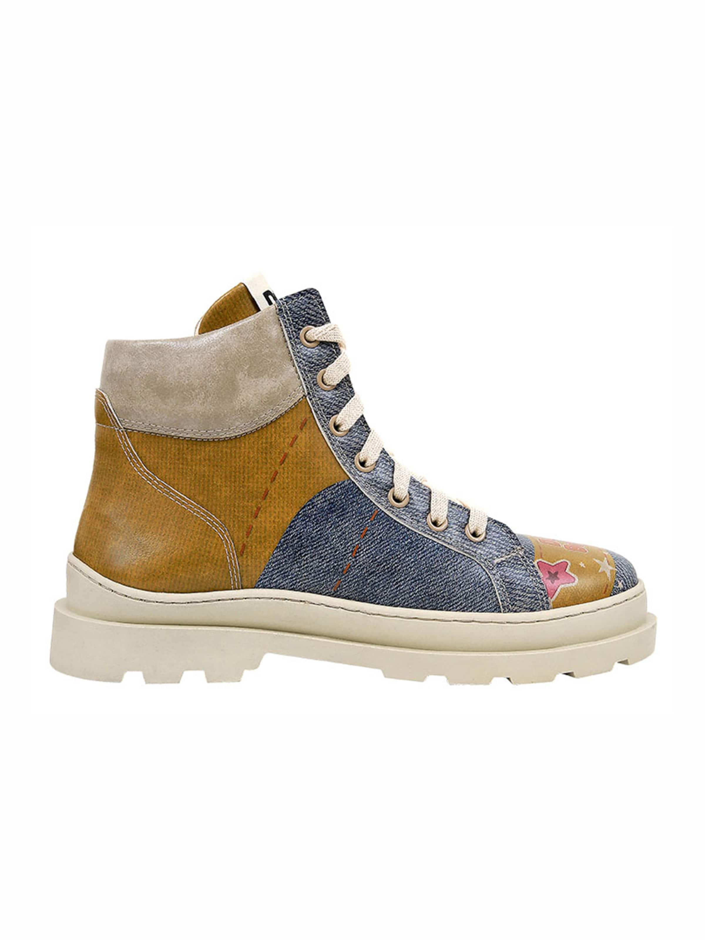 DOGO Lace-Up Boots in Blue