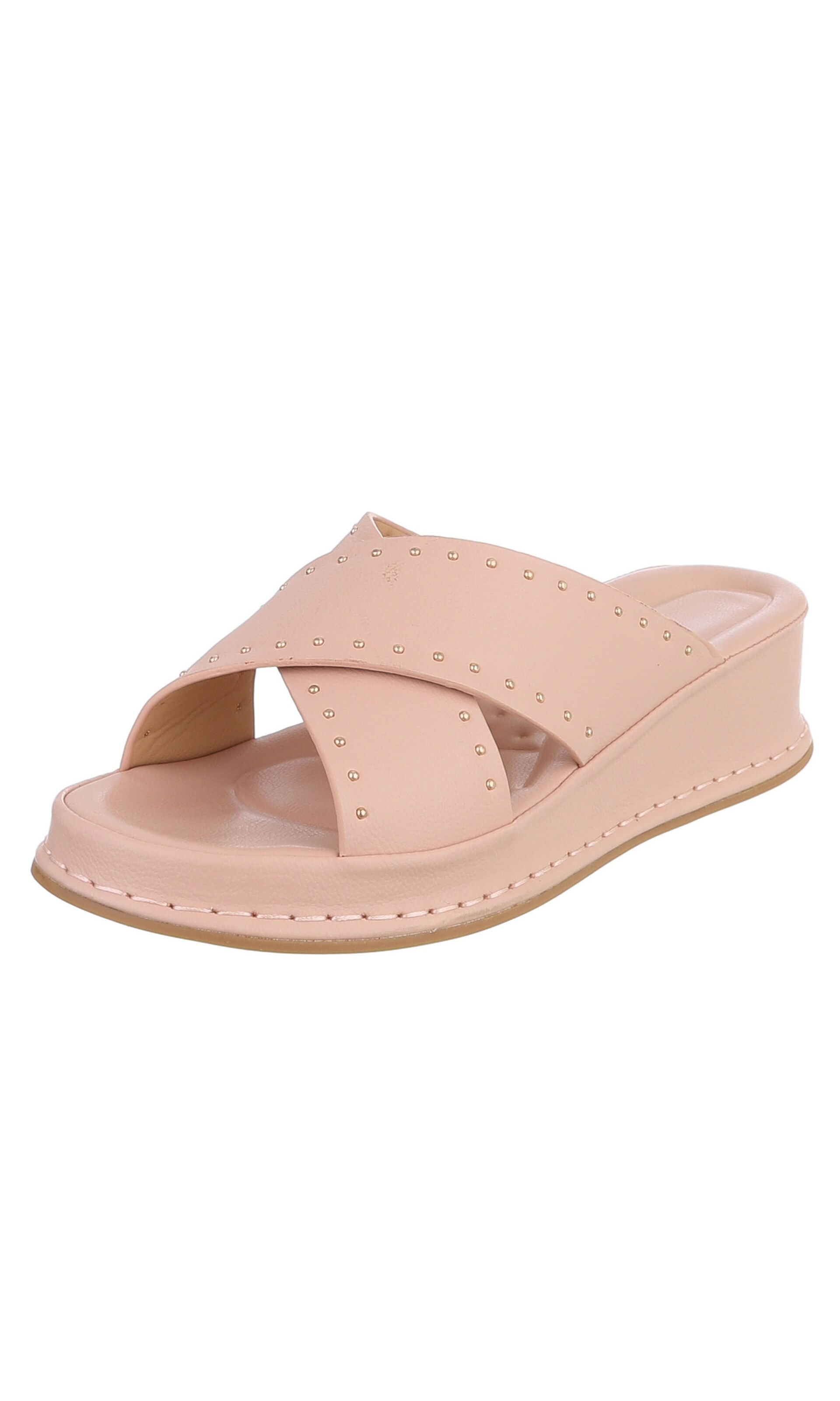 Ital-Design Mules in Pink: front