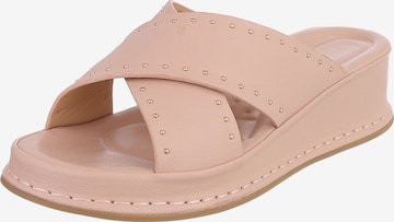Ital-Design Mules in Pink: front
