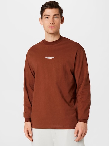 BURTON MENSWEAR LONDON Shirt in Brown: front
