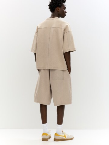 Pull&Bear Baggy Byxa i beige