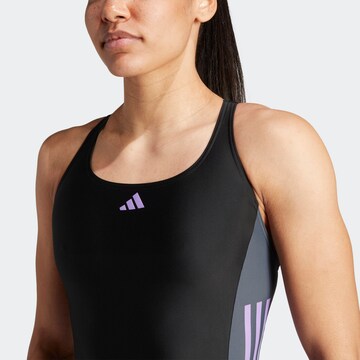 ADIDAS PERFORMANCE Korzetová Sportovní plavky – černá