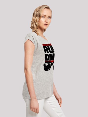 F4NT4STIC Shirt 'Run DMC Glasses NYC' in Grijs