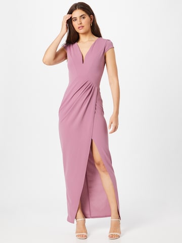 WAL G. Suknia wieczorowa 'LIN' w kolorze fioletowy: przód
