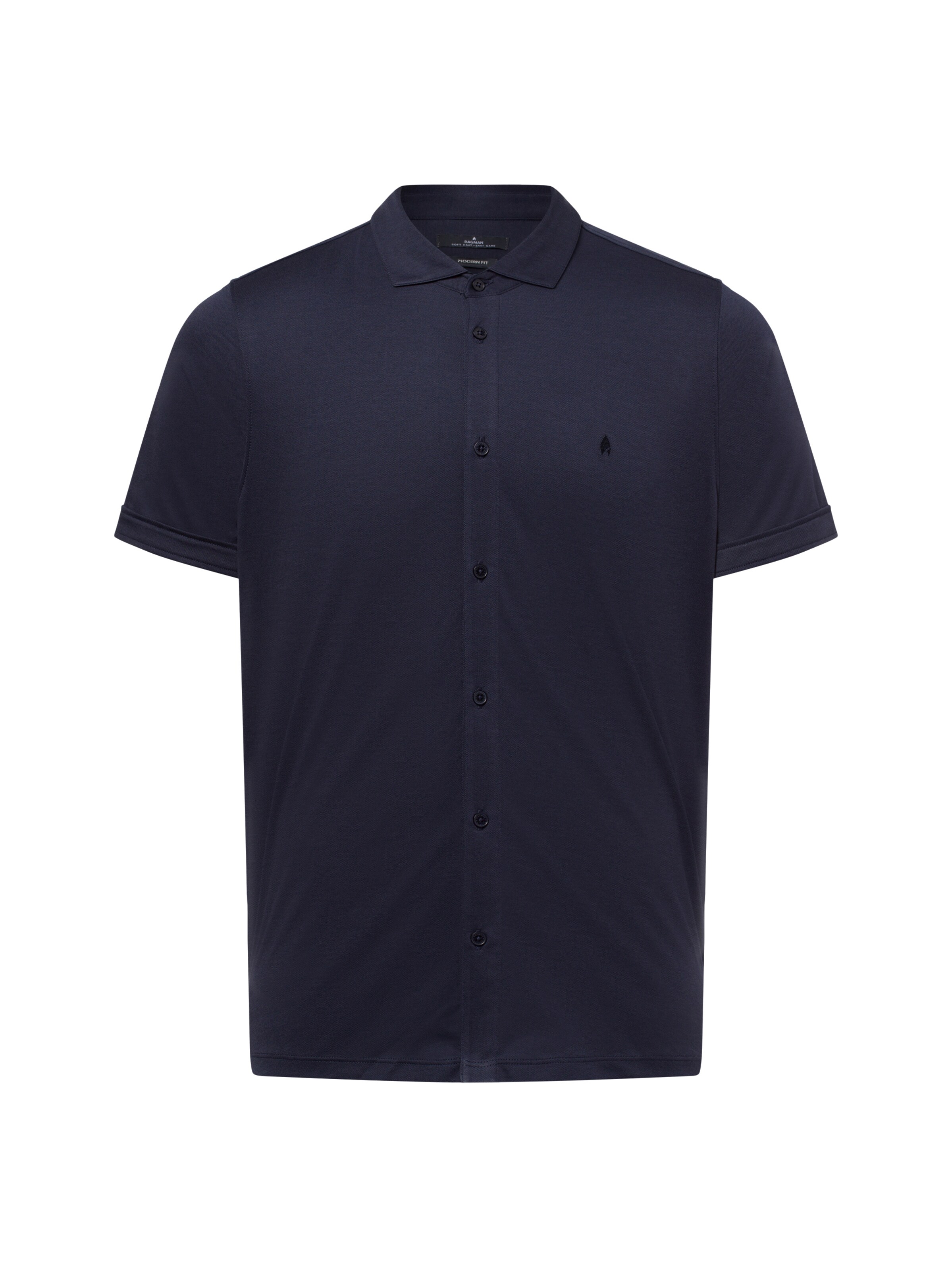 Ragman Regular Fit Hemd in Blau: Vorderseite