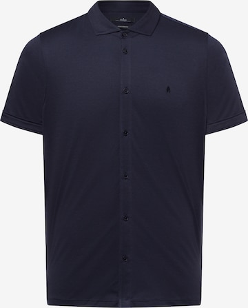 Ragman Regular fit Overhemd in Blauw: voorkant