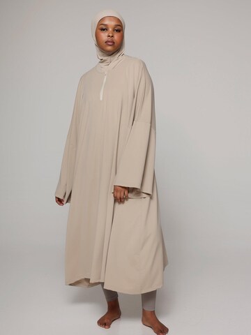 SIYA Swimwear T-Shirt Badeanzugkleid 'Cover-up' in Beige: Vorderseite