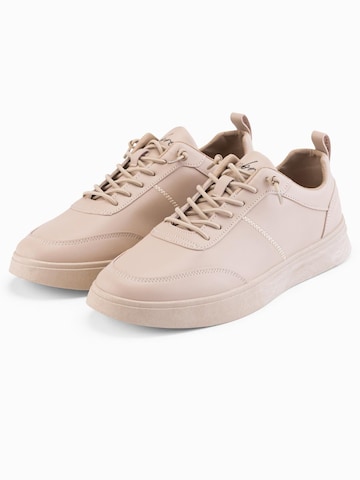 Ombre Sporty snøresko i beige