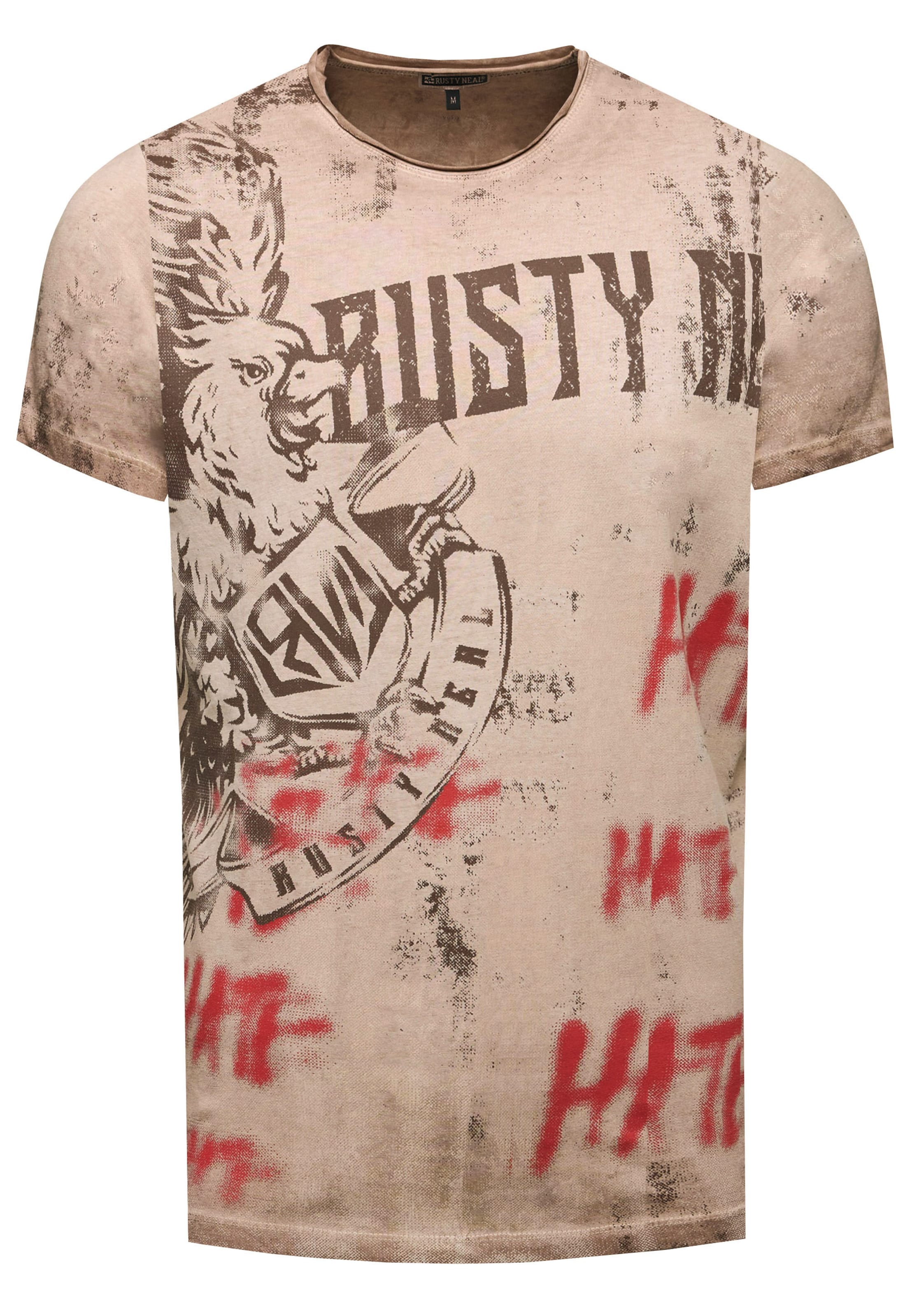 Rusty Neal T-Shirt in Braun: Vorderseite