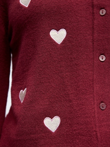 OBJECT Knit Cardigan 'OBJTHESS' in Brown