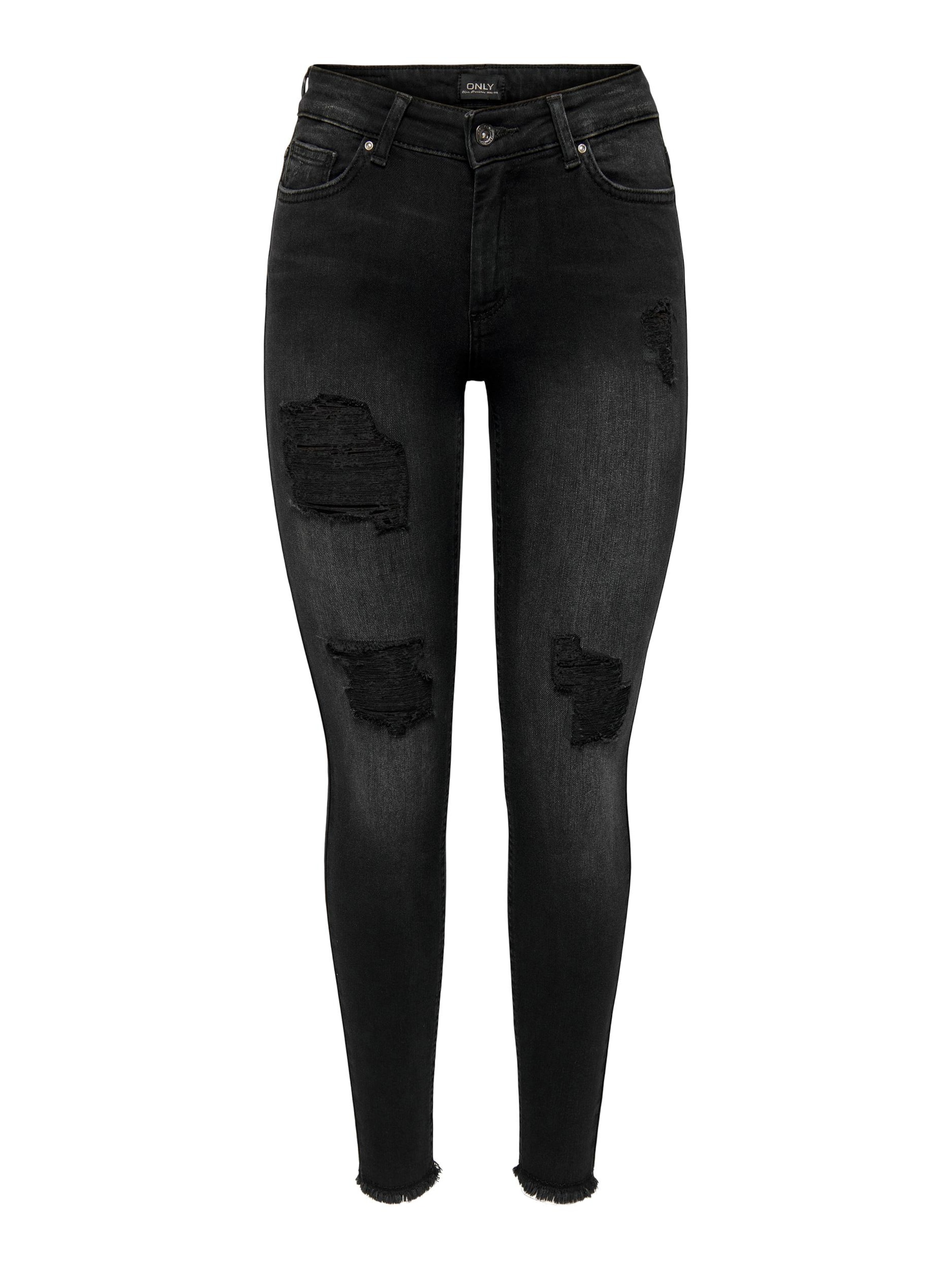 ONLY - Skinny Vaquero 'ONLBlush' en negro: frente