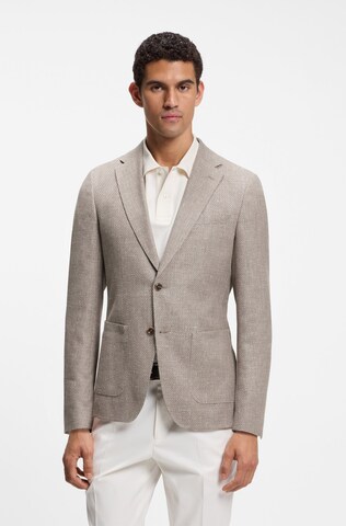 BOSS Slim Fit Sakko 'Hutson' in Beige: Vorderseite