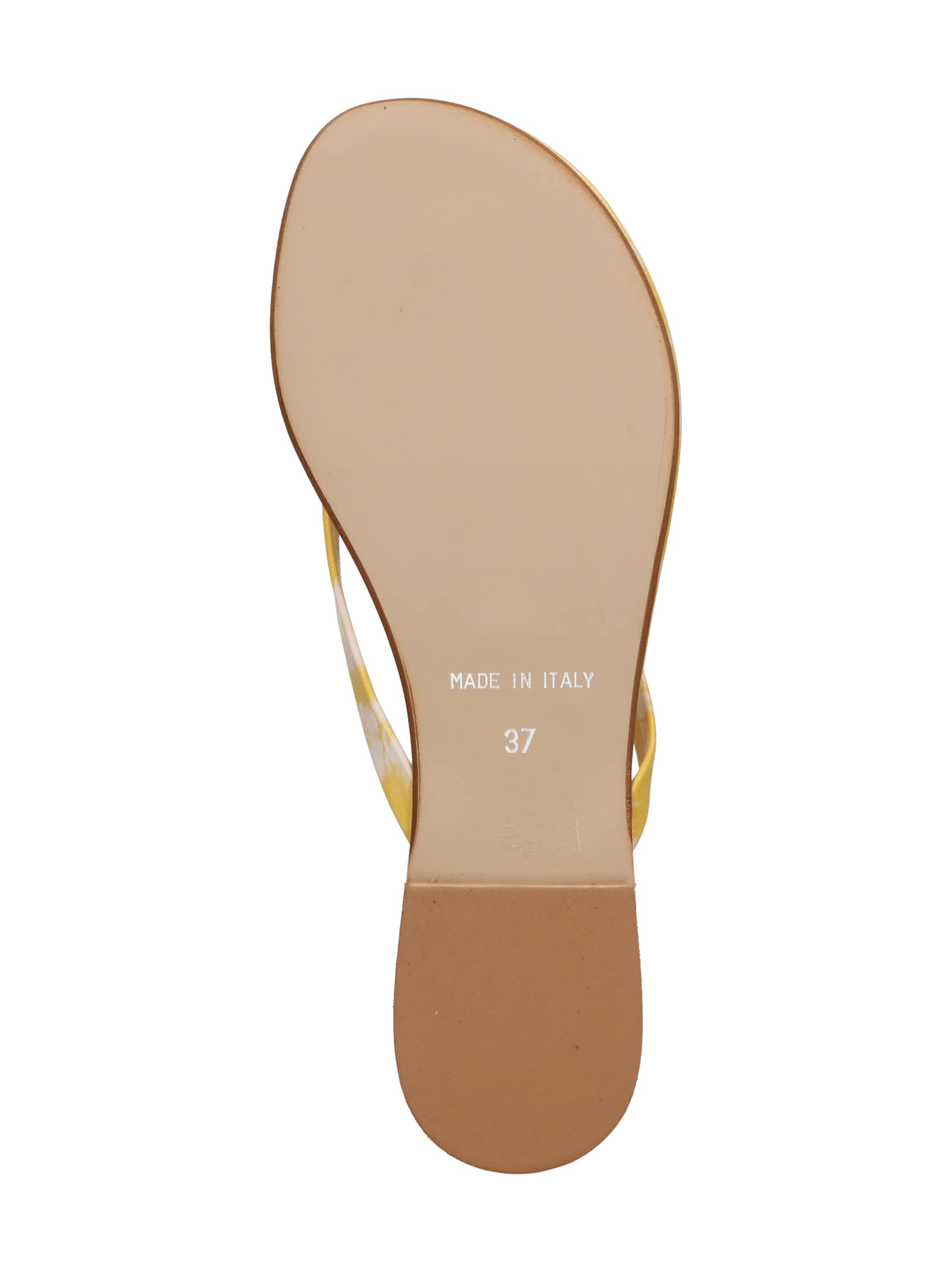ABOUT YOU T-Bar Sandals 'Lucia' in Yellow
