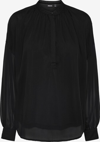 PIECES Blouse 'SIA' in Zwart: voorkant