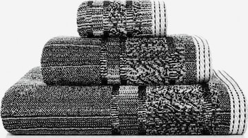 Sorema Towel 'MAZE' in Black: front