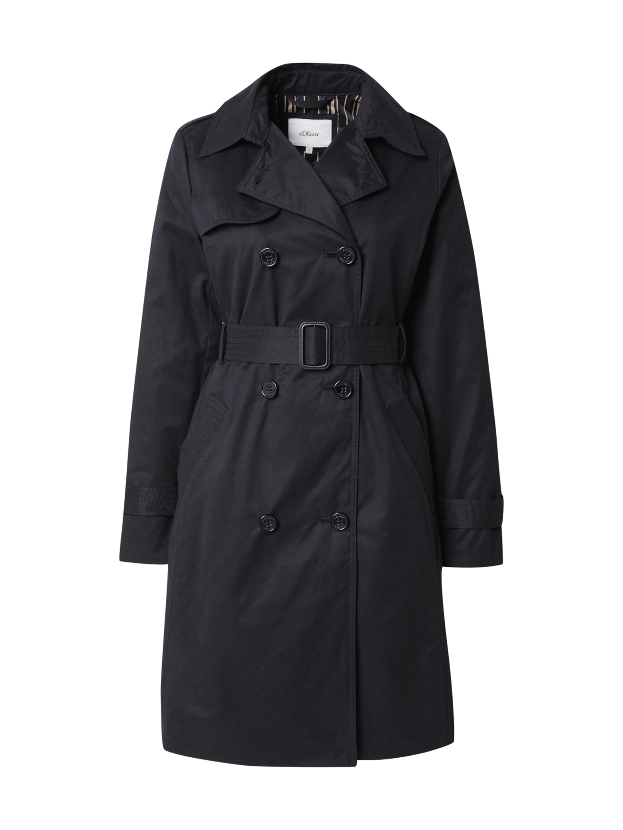 Manteau mi-saison s.Oliver en noir : devant