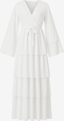 Robe Elara en blanc : devant