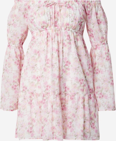 HOLLISTER Haljina u svijetlozelena / roza / bijela, Pregled proizvoda