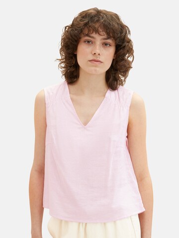 Camicia da donna di TOM TAILOR in rosa: frontale