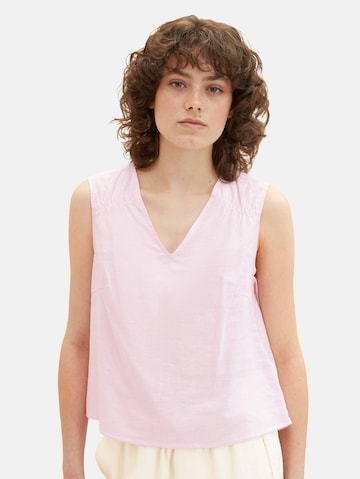 TOM TAILOR Bluse in Pink: predná strana