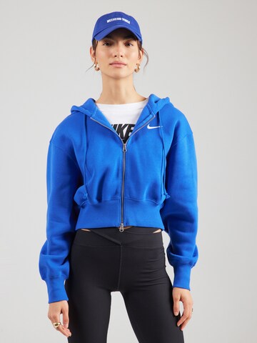 Nike Sportswear Sweatjacka 'PHNX FLC' i blå: framsida