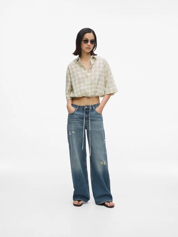 KARL LAGERFELD JEANS Široke hlačnice Kavbojke | modra barva