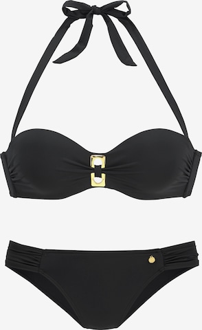 Fascia Bikini di LASCANA in nero: frontale