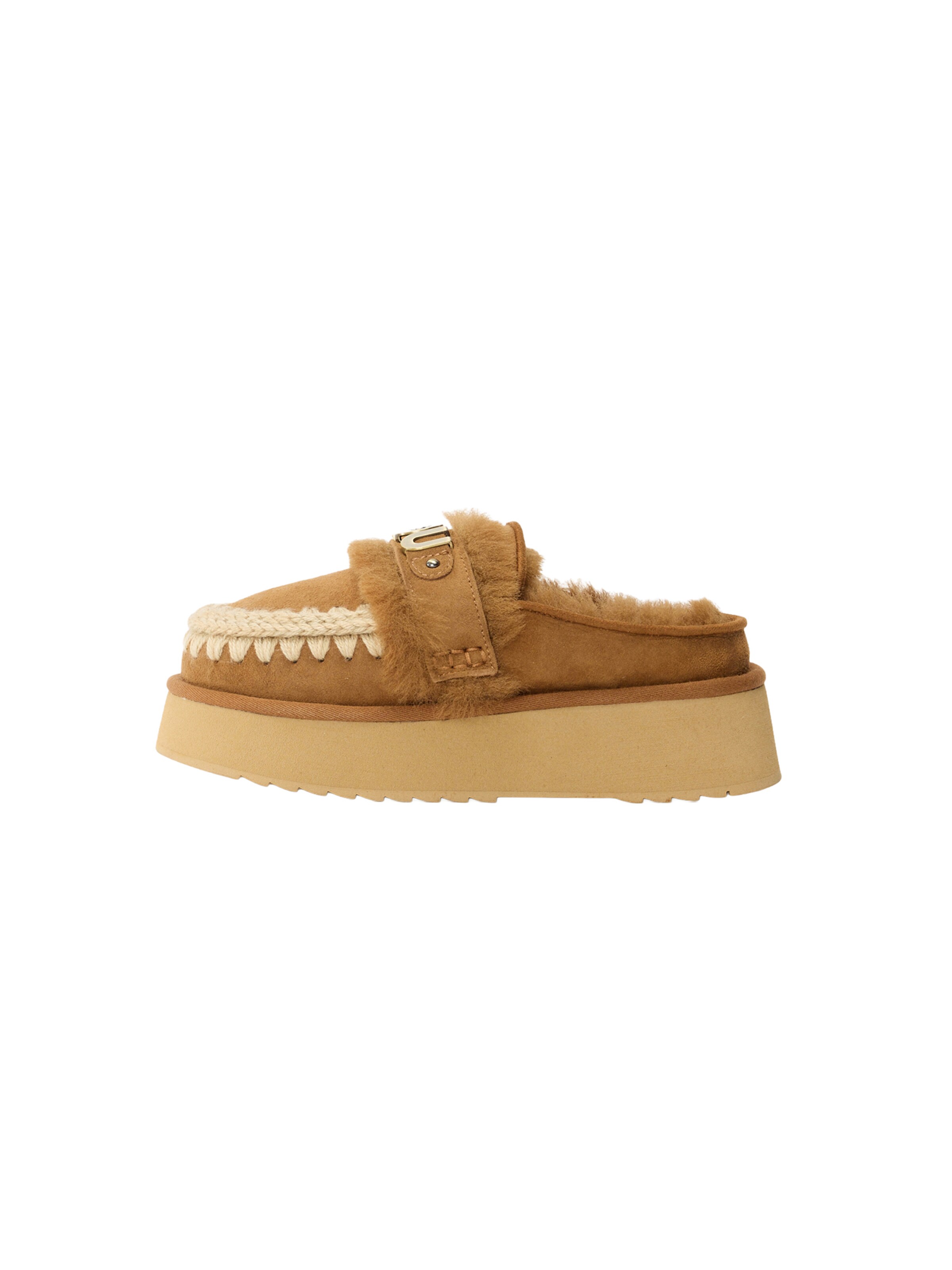 MOU Pantoletter i brun: forside