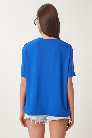 T-shirt Happiness İstanbul en bleu