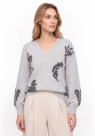 Usha - Jersey en gris: frente