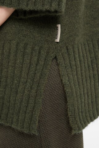 SENSES.THE LABEL Rollkragenpullover mit verkürzten Ärmeln in Grün