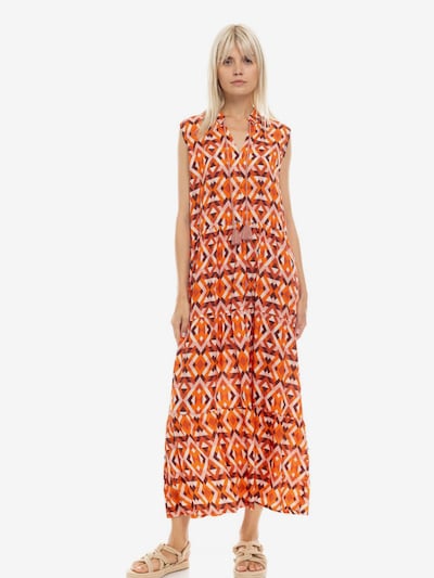 Pink Label Letní šaty 'BEACHWEAR LONG AZTEC' ve velikosti 36 - oranžová, Produkt