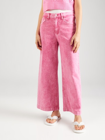 GAP Wide leg Jeans in Pink: front